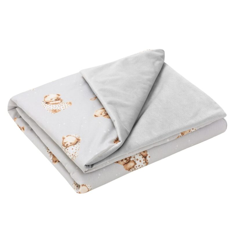 Paplan 100x135 - Sleeping Teddy Bear - pamut/velvet