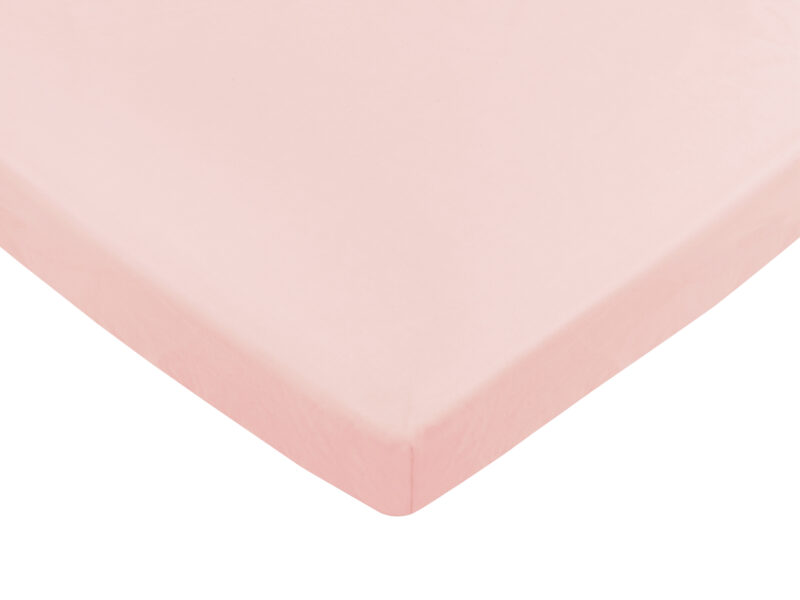 Lepedő pamut kiságyba gumis 60x120 - Pastel Pink - Image 3