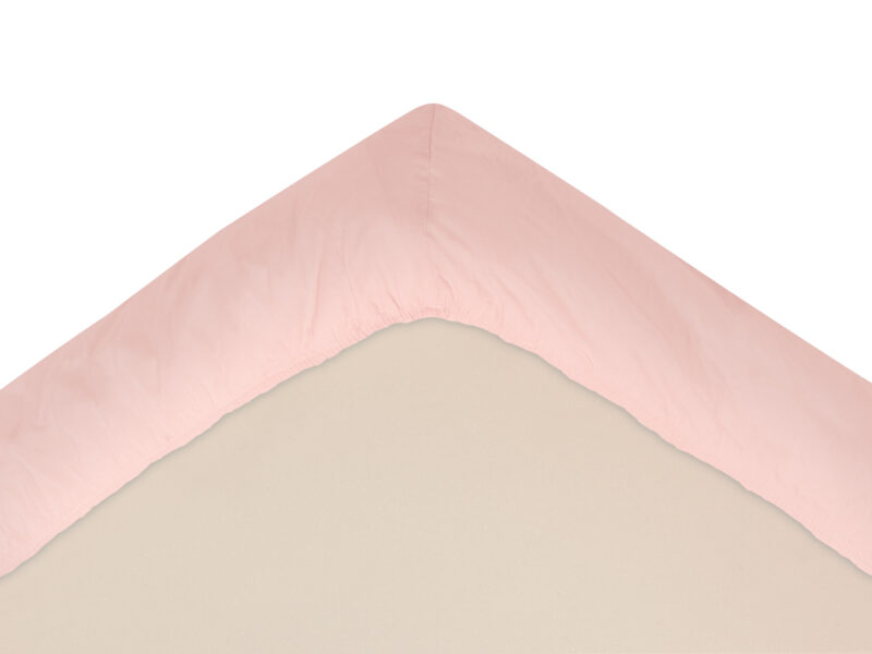 Lepedő pamut kiságyba gumis 60x120 - Pastel Pink - Image 2