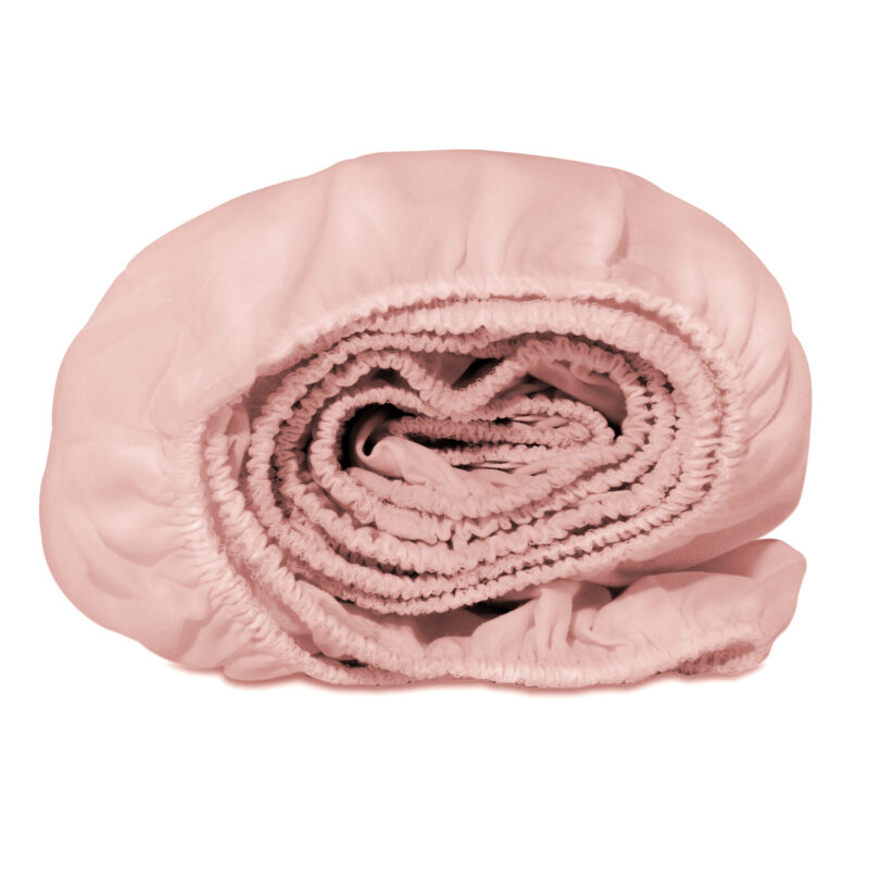 Lepedő pamut kiságyba gumis 60x120 - Pastel Pink