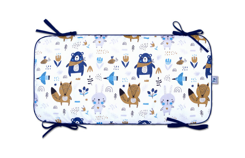 Rácsvédő panelos 60×30 - Blue Bear - pamut