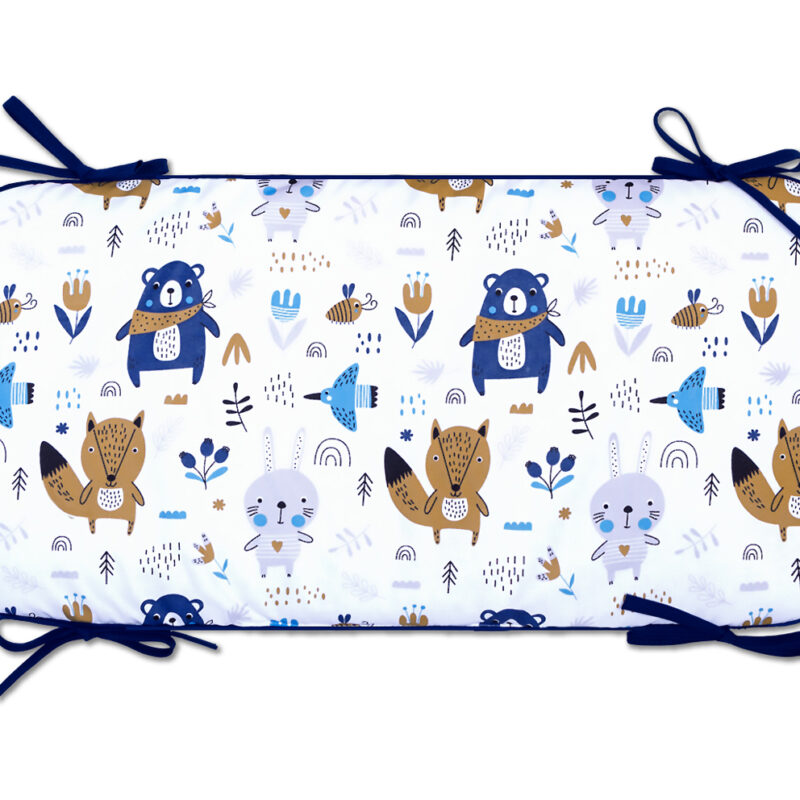 Rácsvédő panelos 60×30 - Blue Bear - pamut